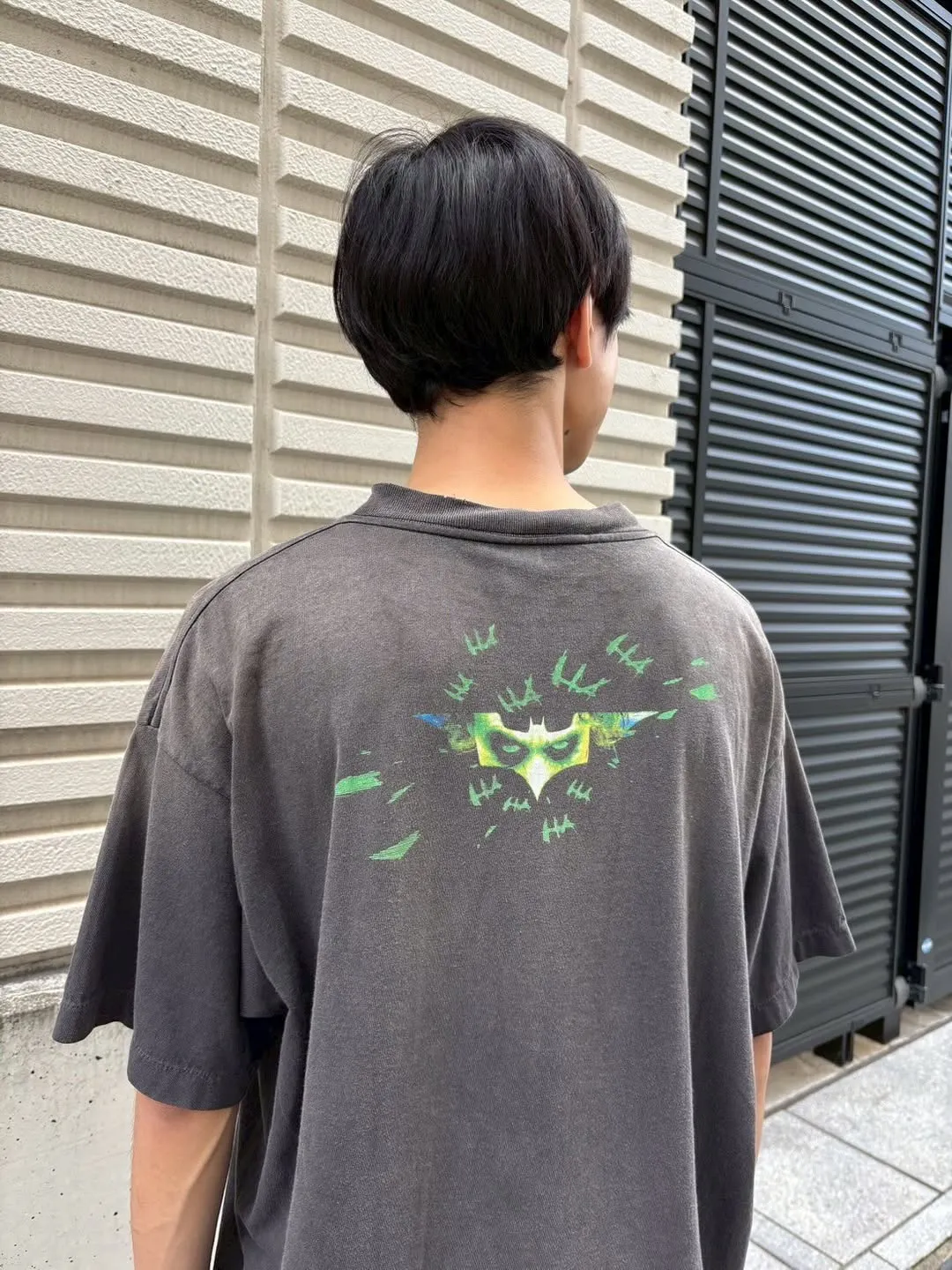 ⚠️This season's most important Batman and Joker IP collaboration SAINT Mxxxxxx x The Dark Knight BTM SS TEE /JOKER/BLACK Dark Knight Batman co-branded Joker character TEE Washed black S-XL Assute ready-to-wear dyeing, faded, re-washed and distressed, authentic proofing, custom-woven correct main mark, washed mark, difference between pictures and production, top-notch printing technology, God restores every pore of the Joker's headshot